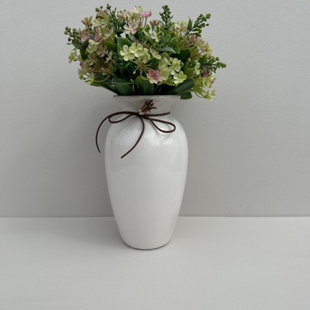 Ваза керамічна h-23,5 см VIVA OPUS 060246 біла