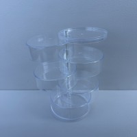 Органайзер для зберігання прикрас та косметики 5 відділень d-11,7 см, h-21 см Stenson R97179 прозорий