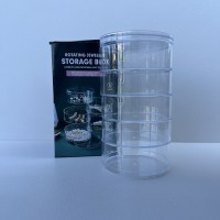 Органайзер для зберігання прикрас та косметики 5 відділень d-11,7 см, h-21 см Stenson R97179 прозорий