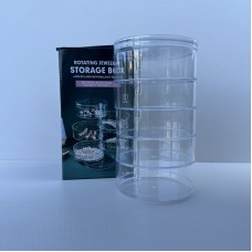 Органайзер для зберігання прикрас та косметики 5 відділень d-11,7 см, h-21 см Stenson R97179 прозорий