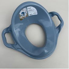 Дитяче пластикове сидіння на унітаз з ручками 36,5х41 см Dunya Plastik 11107 блакитне