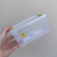 Контейнер універсальний 16х12х8 см 0,8 л "Smart Box" Алеана 123079 прозорий/оливковий