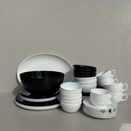 Сервіз столовий 44 предмети Luminarc Diwali Black&White P4678