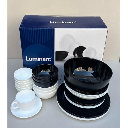 Сервіз столовий 44 предмети Luminarc Diwali Black&White P4678