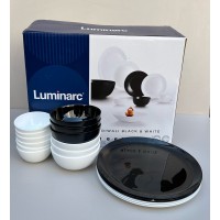 Сервіз столовий 44 предмети Luminarc Diwali Black&White P4678