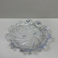 Блюдо скляне для цукерок, печива, фруктів 32 см Yujing GlassWare 3637/7091-2