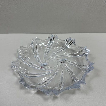 Блюдо скляне для цукерок, печива, фруктів 32 см Yujing GlassWare 3637/7091-2