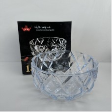 Салатник скляний для цукерок, печива, фруктів 25 см Yujing GlassWare 3638/7081-4