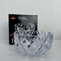 Салатник скляний для цукерок, печива, фруктів 25 см Yujing GlassWare 3638/7081-4
