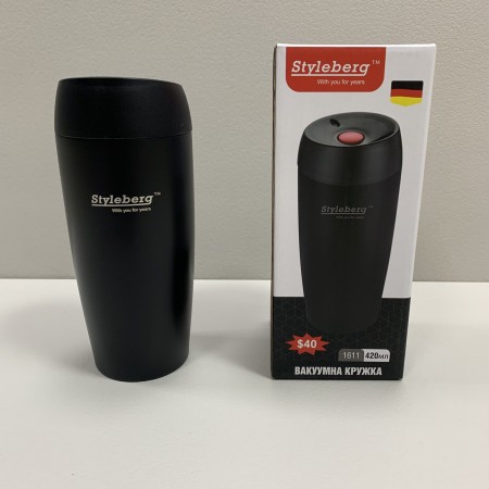 Термочашка 420 мл Styleberg 1611 чорна