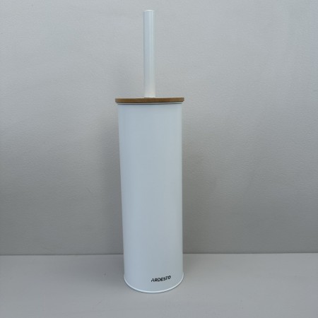 Йоршик для унітазу з підставкою h-39 см, d-9.5 см Ardesto Minimalism ARHB3503WB білий