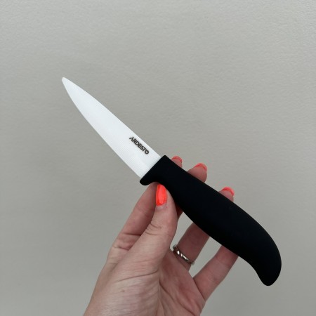Ніж керамічний 20 см (лезо 10 см) Ardesto Fresh Black AR2120CB