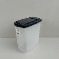 Контейнер для зберігання сипучих продуктів 1,7 л 14,5х7,5х17,5 см Akay Plastik AK 569 прозорий/сірий