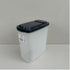 Контейнер для зберігання сипучих продуктів 1,7 л 14,5х7,5х17,5 см Akay Plastik AK 569 прозорий/сірий
