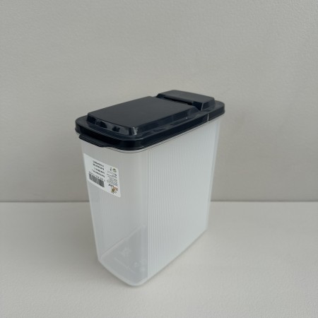 Контейнер для зберігання сипучих продуктів 1,7 л 14,5х7,5х17,5 см Akay Plastik AK 569 прозорий/сірий