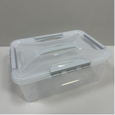 Органайзер універсальний БЕЗ ВКЛАДУ Аптечка 10 л Полімербит ПБ-621 прозорий з світло-сірим