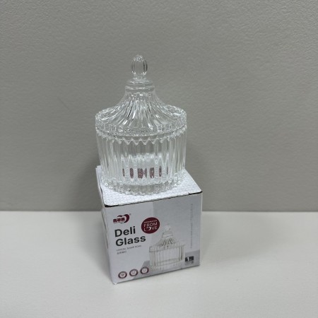 Цукорниця з кришкою "Прозорий купол"  80 мл Olens 102-630 / O102-63