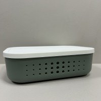 Корзина пластикова з кришкою 26,9х18,7х8 см 3,2 л Lova Plastik LV-352 зелена