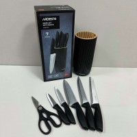 Набір ножів 6 предметів на підставці Ardesto Gemini AR2107BL