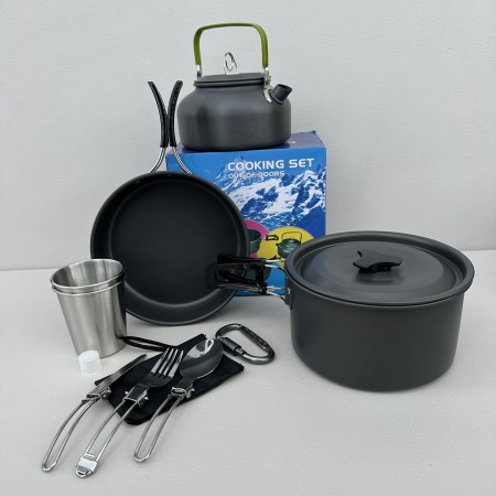 Набір туристичного посуду Cooking Set DS-308 / 6018