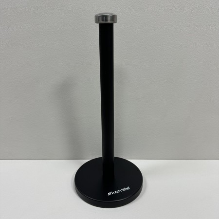 Тримач паперових рушників вертикальний d-15, h-34 см Kamille КМ-0181 чорний