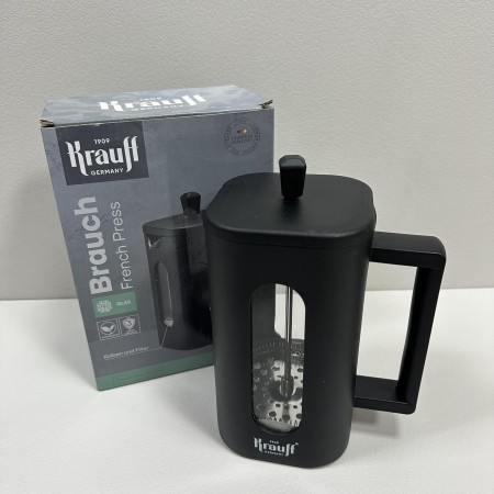 Френч-прес 1000 мл 20,5х9,7х9,7 см Krauff Brauch 26-306-006 чорний