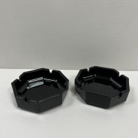 Набір попільниць 2 шт 11х11х3,5 см Pasabahce Kosem 54076 чорний