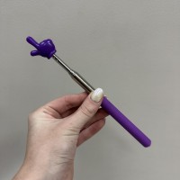 Указка телескопічна "Палець Пікмі" 20,5-54,5 см 122794 фіолетова