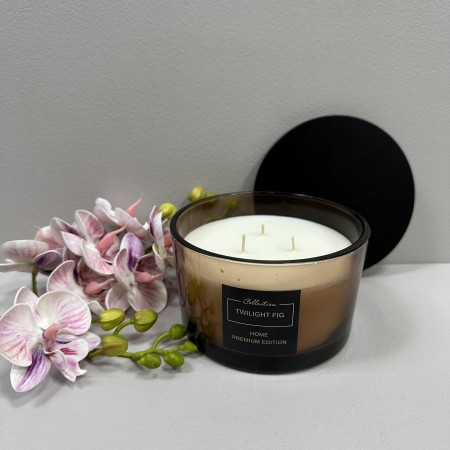 Ароматична свічка 13,5*8 см Home Premium Edition 79669 коричневий