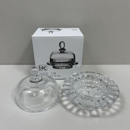 Лимонниця з кришкою скляна 12,5х12,5х12 см Crystal Lime BMTG336/7026
