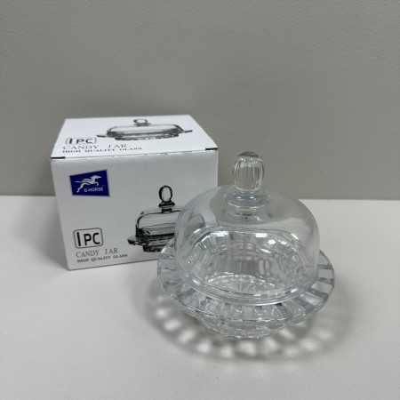 Лимонниця з кришкою скляна 12,5х12,5х12 см Crystal Lime BMTG336/7026