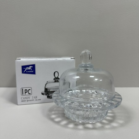 Лимонниця з кришкою скляна 12,5х12,5х12 см Crystal Lime BMTG336/7026