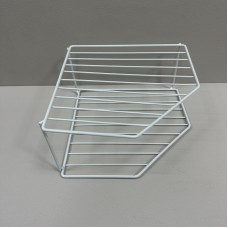 Органайзер-підставка металева для тарілок 2 яруси 25х25х12 см Stenson 50210S біла