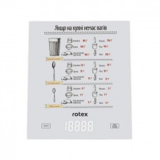 Ваги кухонні 21 х 18 х 2 см Rotex RSK15-W