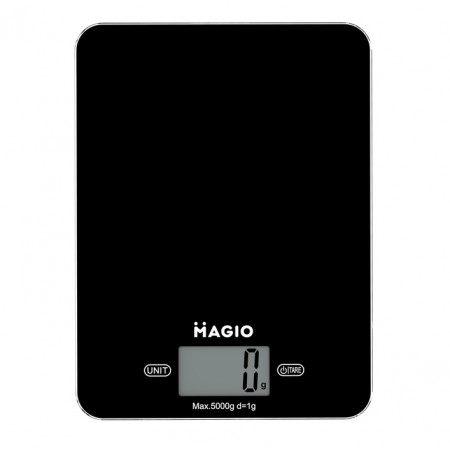 Ваги кухонні 20 х 15 х 1,5 см 5 кг MAGIO MG-698 чорні