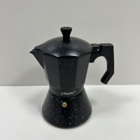 Гейзерна кавоварка алюмінієва 300 мл Espresso Moka Maestro MR-1667-6 чорна