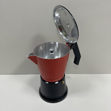 Гейзерна кавоварка алюмінієва 450 мл Maestro MR-1657-9 червона