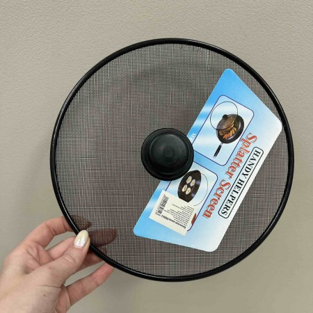 Бризговий екран-кришка з пластиковим тримачем 25 см Stenson R99064-S чорний