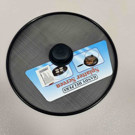 Бризговий екран-кришка з пластиковим тримачем 25 см Stenson R99064-S чорний