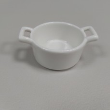 Салатник-миска з ручками порцеляновий "Білий дім" 9,5 х 7 х 3,5 см Olens 102-1118