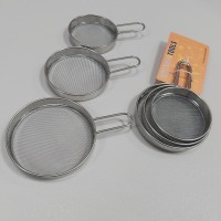 Набір ситечок метал 3 штуки 7.9х2.1 см, 8.8х2.1 см, 9.8х2.1 см Olens 102-1290