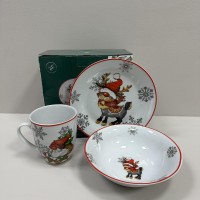 Набір дитячого посуду 3 предмети порцеляна NY Fawn Limited Edition TRSC-HD5022