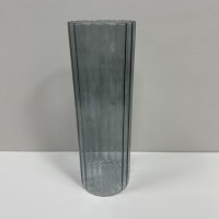 Ваза скляна h-30 см VIVA ALLISON A060177 сіра прозора