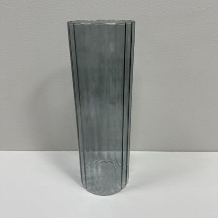 Ваза скляна h-30 см VIVA ALLISON A060177 сіра прозора