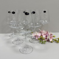 Набір келихів для вина 6 шт 450 мл h-22 см, d-10.5 см Corvus Crystal Bohemia b1SC69/450