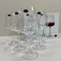 Набір келихів для вина 6 шт 450 мл h-22 см, d-10.5 см Corvus Crystal Bohemia b1SC69/450