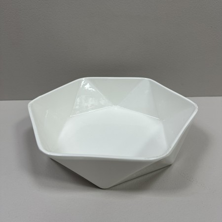 Салатник порцеляновий "Ромб" 28х25х7 см Stenson MC3560-11 White