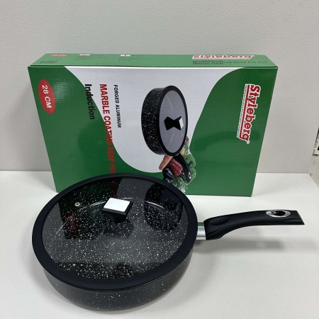 Сковорода глибока d-28 см із гранітним покриттям Styleberg 1508