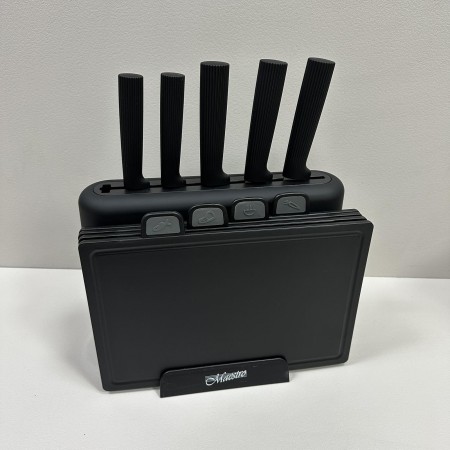 Набір ножів та обробних дошок на підставці 10 предметів Maestro MR-1412-2 BLACK