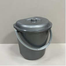 Відро 12 л 29,2х24,5х31 см пристінне Lamela 00112 сіре